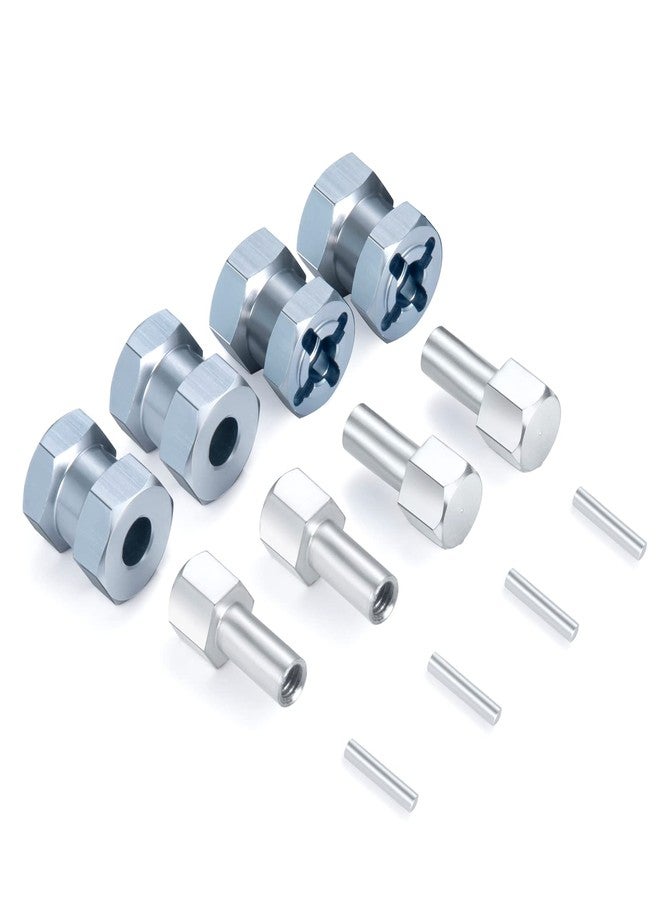 MORFUM RC 12mm Wheel Hex Drive Hubs Combiner Coupler Aluminum 15mm Offset Extension Drive Adapter for 1/10 Axial SCX10 Wraith RC Crawler Car Upgrade Parts (Titanium) - Image 5